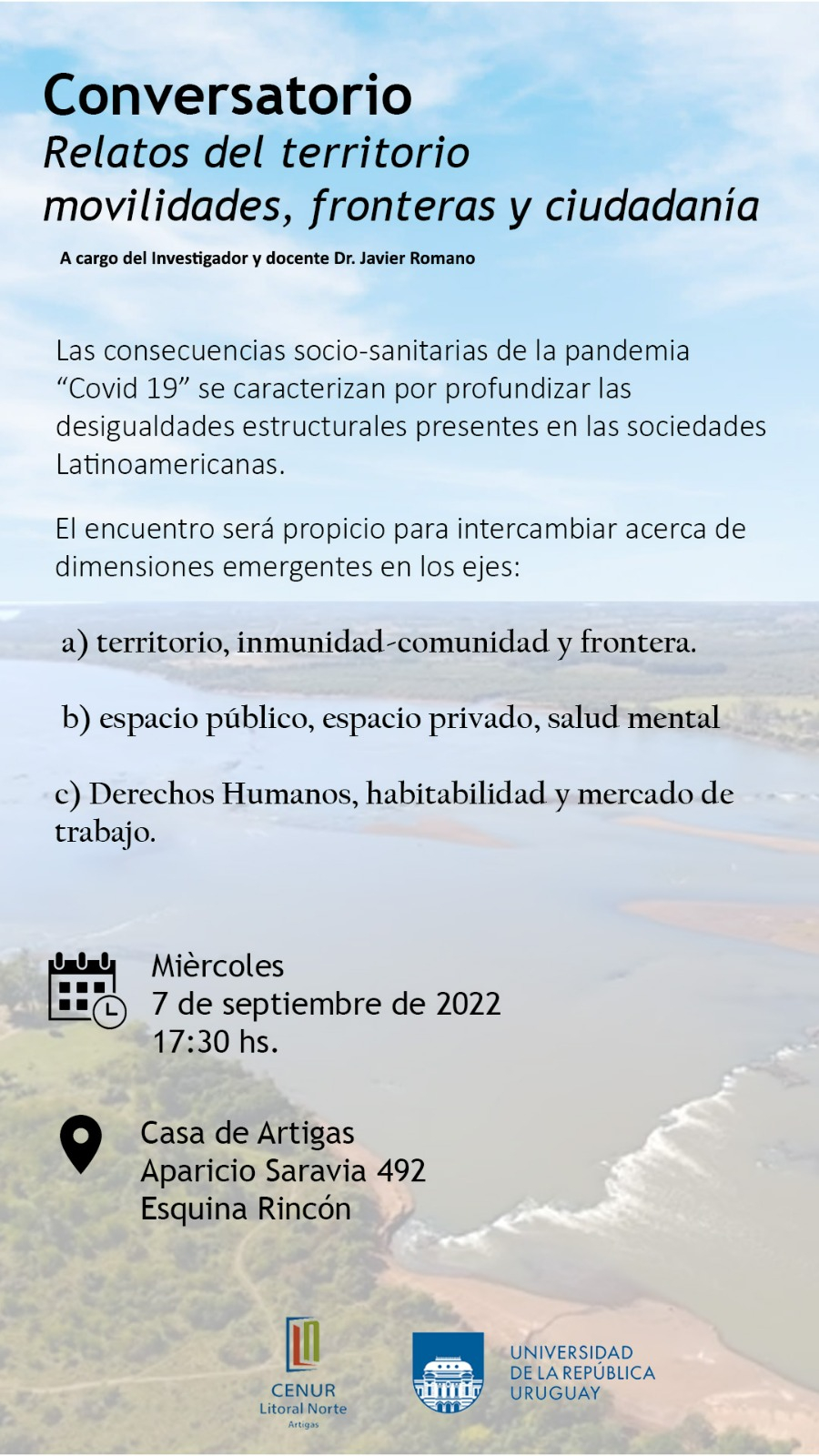 Conversatorio: Relatos del territorio, movilidades, fronteras y ciudadanía