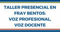 Invitación taller presencial: voz profesional, voz docente