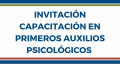 Inscripción a capacitación en Primeros Auxilios Psicológicos