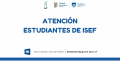 Información sobre cursos de ISEF habilitados en EVA